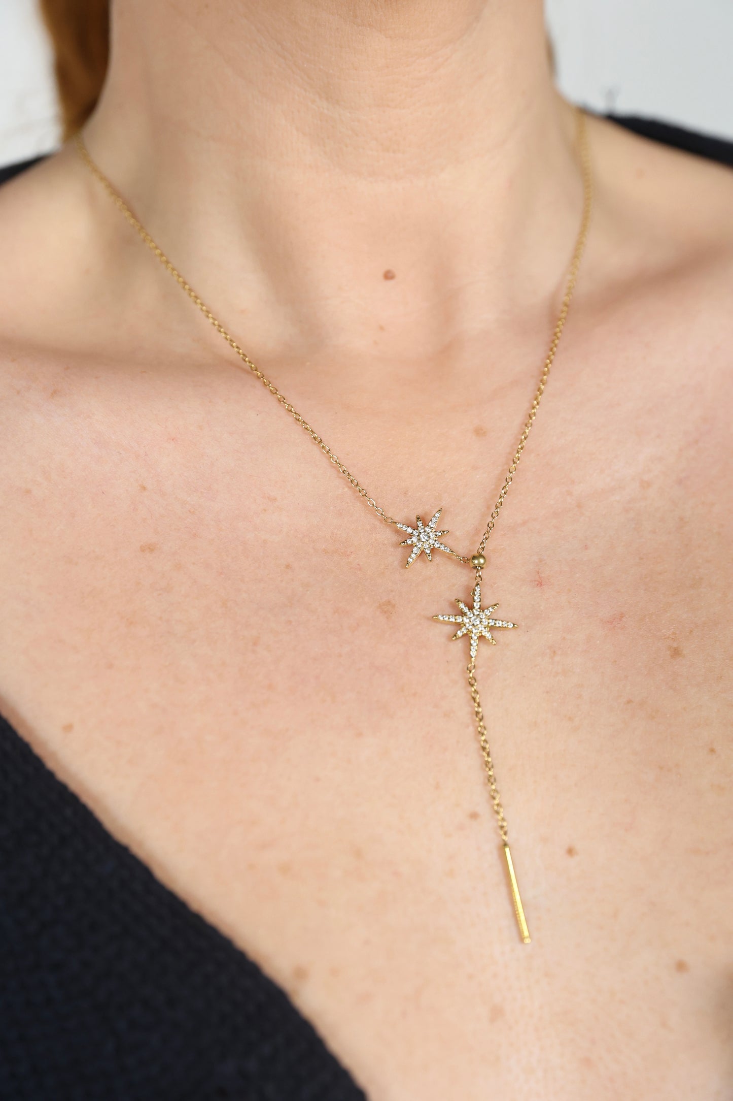 Collier Etoile Polaris -acier inoxydable