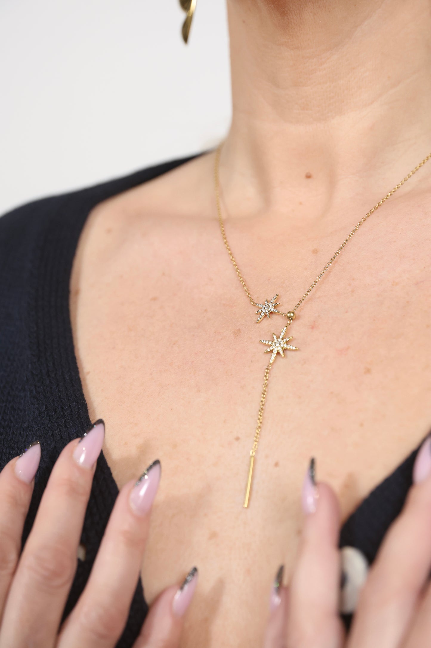 Collier Etoile Polaris -acier inoxydable