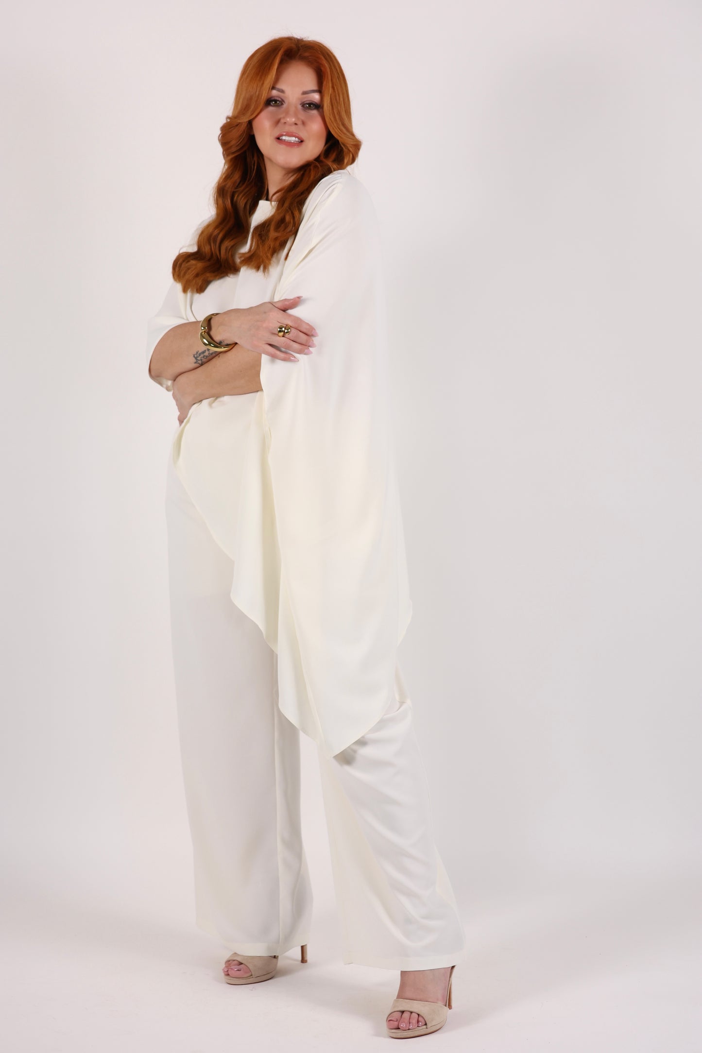 Pantalon fluide blanc Espoir