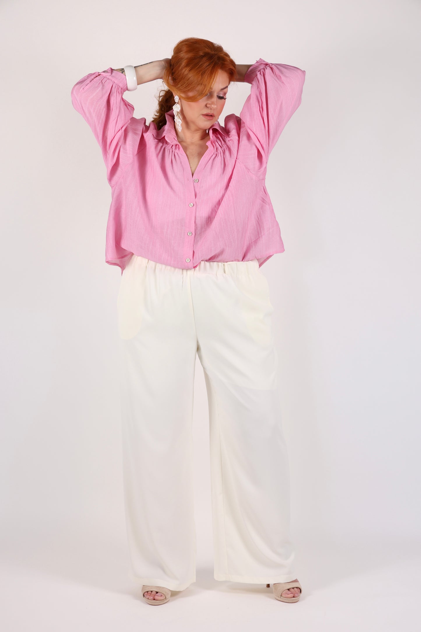 Pantalon fluide blanc Espoir
