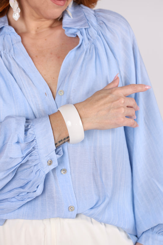 Bracelet jonc blanc